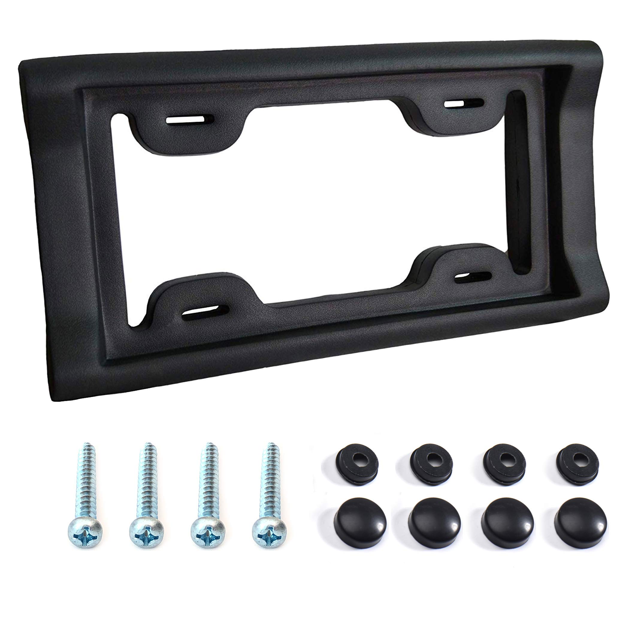 Photo 1 of AR-PRO Ultimate License Plate Bumper Guard Screws Included - 2.3" Thick Rubber License Plate Mount Protects Bumper from Scratches and Dents - Universal Fit for Cars, Trucks, SUVs, and Vans