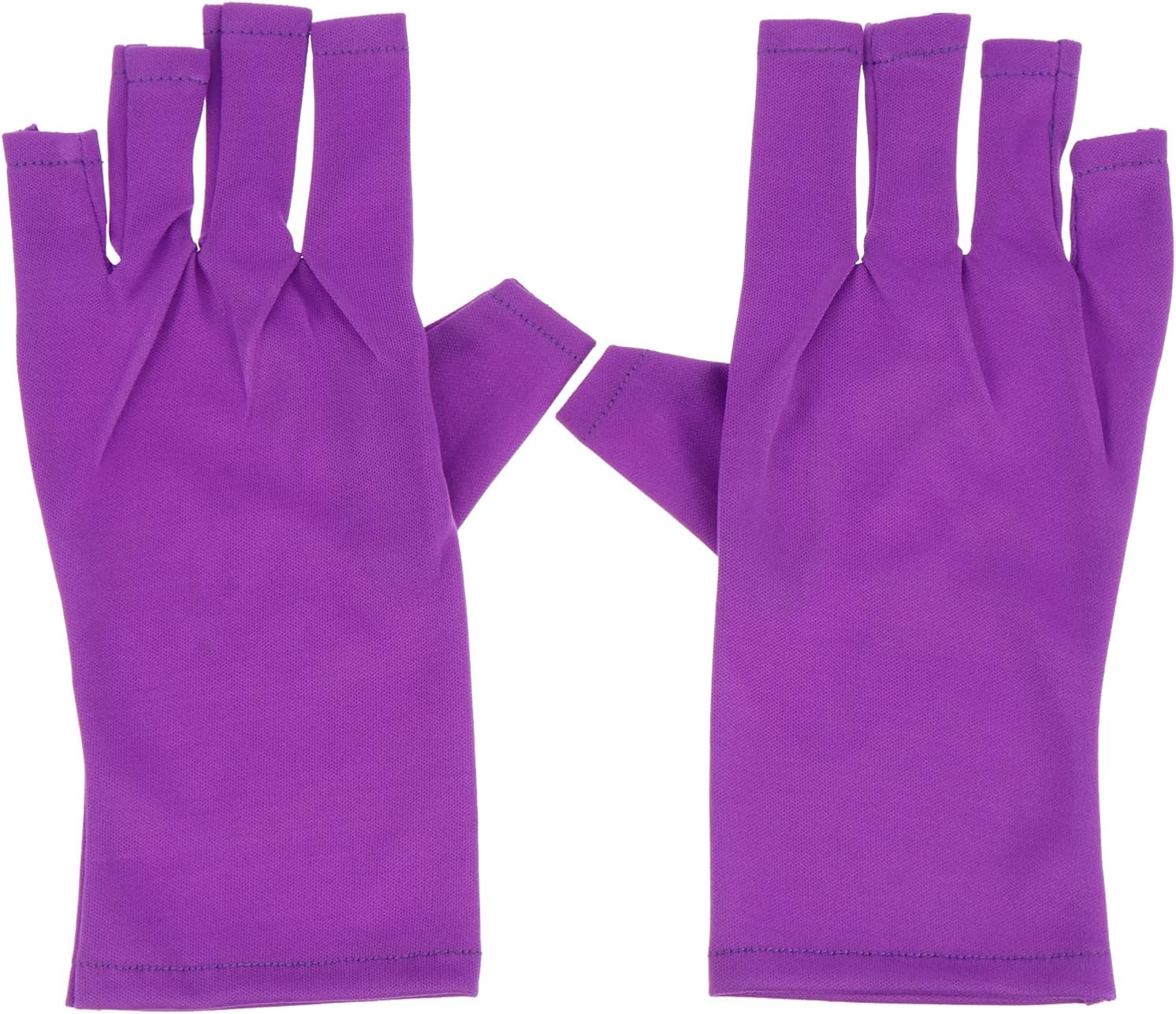 Lurrose 2pcs Nail UV Shield Glove UV Protection Gloves Gel Manicure