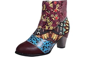 SBGMoSJ Women's Flat Ankle Boots Ankle Booties for Women Low Heel Dressy Low Boots for Women Ankle Booties Short Brown Winter Boots for Women Black Ankle Boots for Women Flat Heel