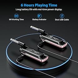 LEKATO Wireless Guitar System UHF Guitar Wireless