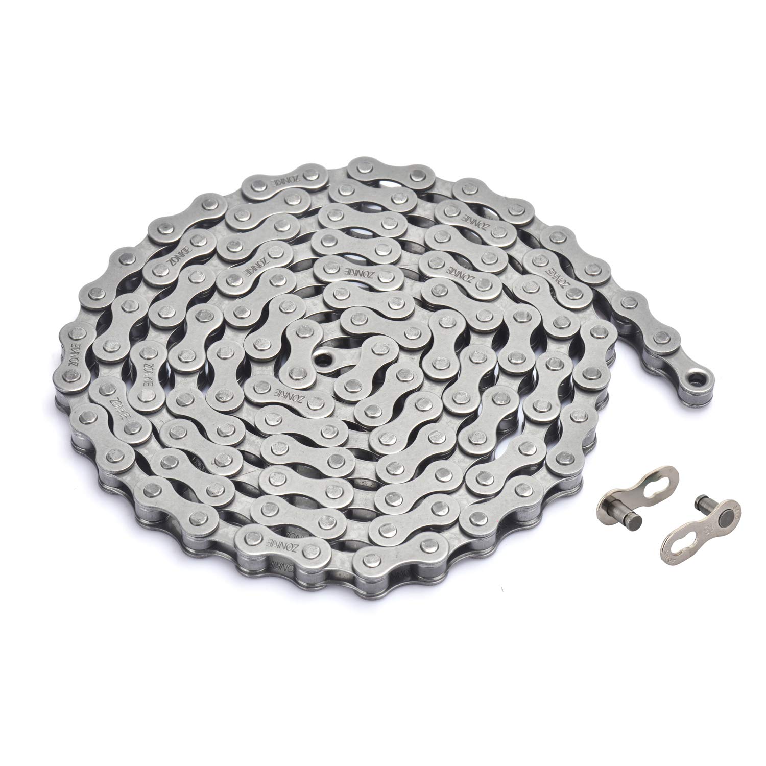 Zonkie Single Strand Bicycle Chain 1/2 x 1/8 Inch 122 Links