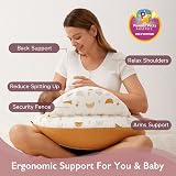 momcozy Petite Nursing Pillow Close-Fit Starry Moon Breastfeeding Support view 2