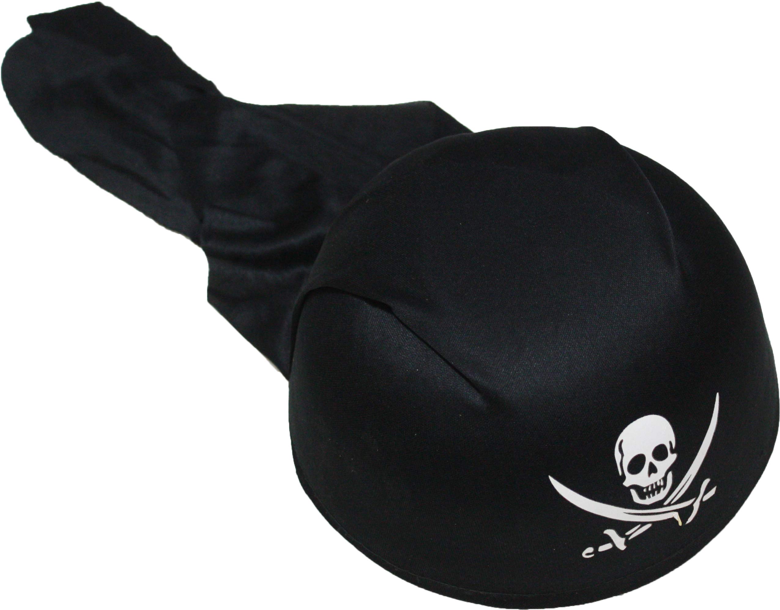 Petitebelle Skull Pirate Hard Hat (Black, One Size)