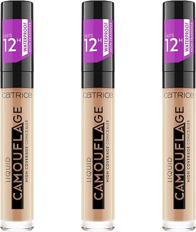 Catrice Liquid Camouflage High Coverage Concealer 3x5ml No.015 Honey Waterproof