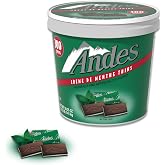 Andes Creme De Menthe Thin Mints, 300 Count | After Dinner Mints, Rectangular Chocolate Sandwhich Mint Candies, 3.12lb Bulk Tub, Peanut Free, Kosher, Gluten Free