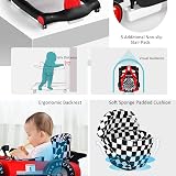 Maxmass 4-in-1 Baby Walker Sit-to-Stand Adjustable Height Red view 7