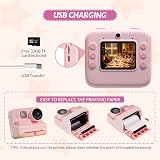 mafiti Kids Camera Instant Print 48MP Zero Ink 32GB Pink view 8