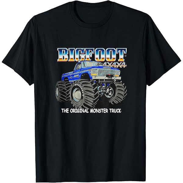 Amazon.com: 50th Anniversary Bigfoot Monster Truck T-Shirt