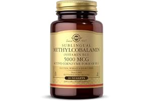 Solgar Methylcobalamin (Vitamin B12) 5000 mcg, 60 Nuggets - Cherry Flavor - Supports Energy Metabolism - Body-Ready, Active Form - Non-GMO, Vegan, Gluten Free - 60 Servings