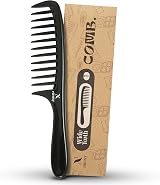 Nimxy Wide Tooth Comb for Curls Detangling Wet Wavy Hair Comfortable Handle 1 Pc