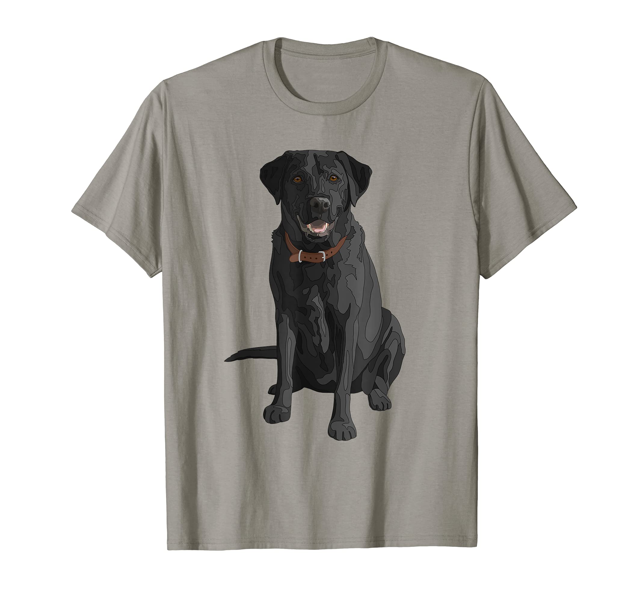 Happy Black Labrador Retriever Dog T-Shirt