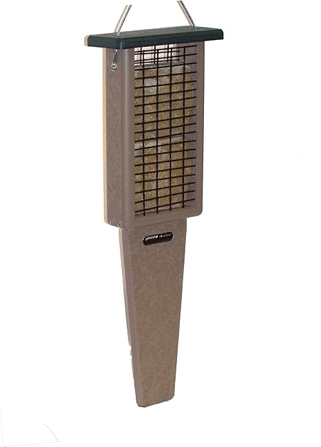 Amazon Com Birds Choice 2 Cake Pileated Suet Feeder With Green