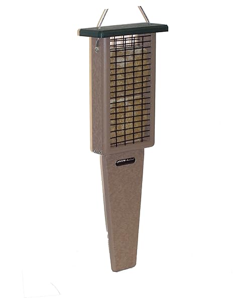 Birds Choice 2 Cake Pileated Suet Feeder With Green Top Amazon In