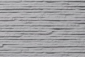 TORURAL Grey Faux Quartz Stacked Stone Wall Cladding, 3D Small Brick Tiles for Interior and Exterior Walls (12"x6", Sample)