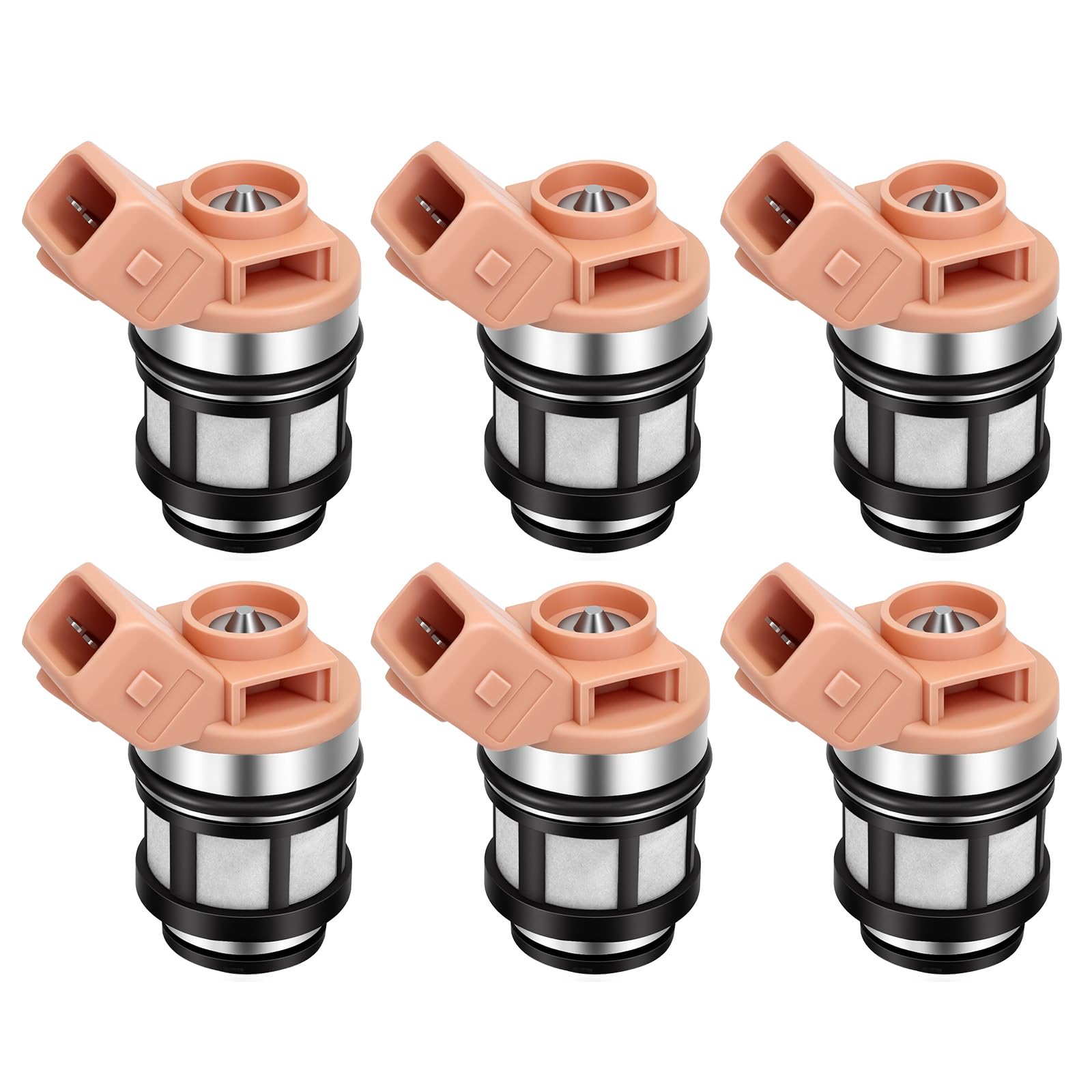 Photo 1 of 1990-1995 6Pcs Fuel Injectors Compatible for Nissan D21 1990-1994 Pathfinder 1990-1995 Quest 1993-1994 Pickup 1995 3.0L V6, for Mercury Villager 1993-1995 3.0L V6 Replace 16600-88G10 JS20-1