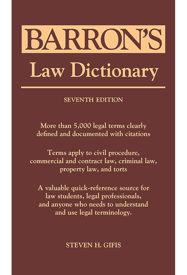 Amazon.com: Dictionary of Legal Terms: Definitions and