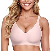 OEAK Women Comfortable Push Up Bras Wireless Seamless Full Coverage Bralette Buttery Soft Everyday Tshirt Bra Convertible Bra