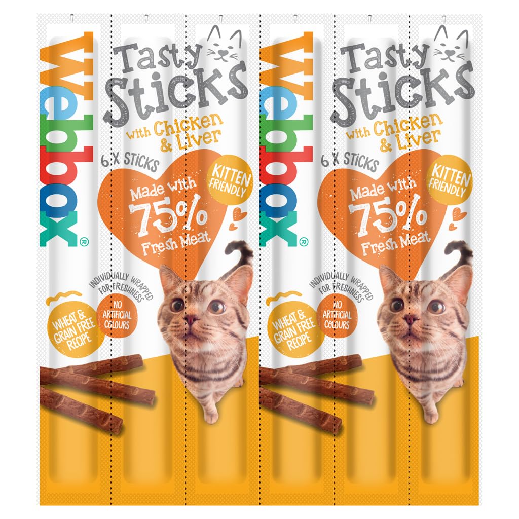 PET-538228 Webbox Cats Delight Chicken & Liver (6pk) 12 Pack