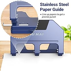 AFMAT 3 Hole Punch Heavy Duty, 40-Sheet 3 Hole