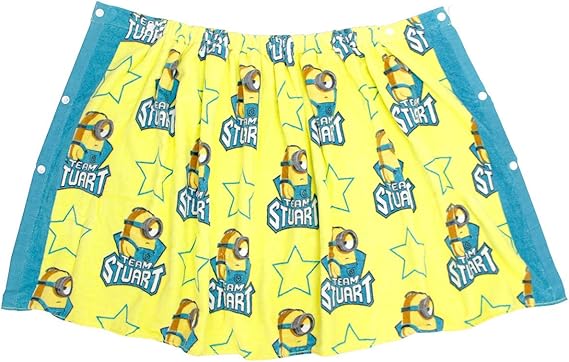 Amazon ミニオンズ ラップタオル 子供 巻きタオル スイミング プールタオル 着替え バスタオル イエロー 55cm丈 水着 通販