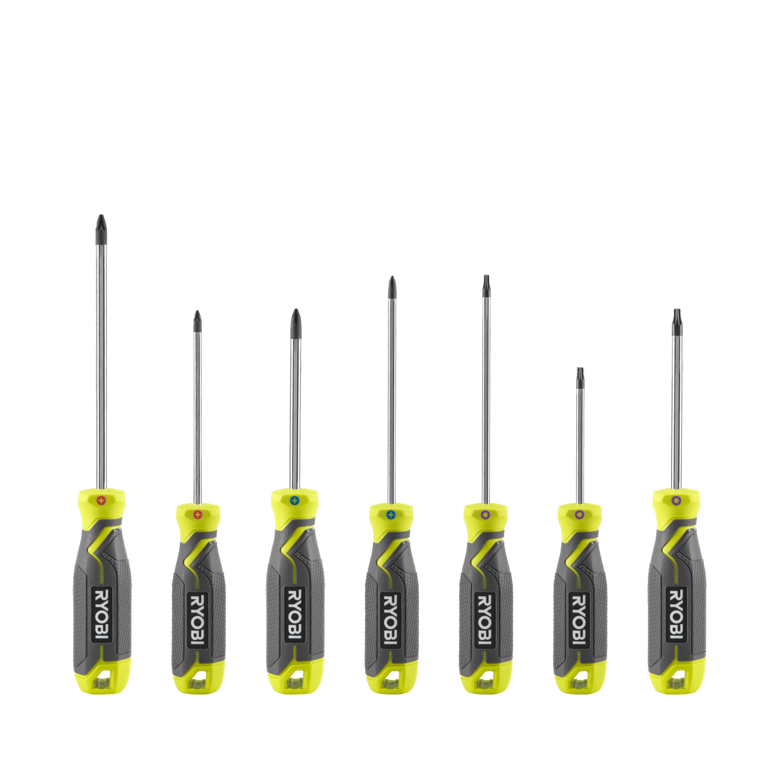 Ryobi RHSDS7PC Magnetic Screwdriver Set (7 Pieces)