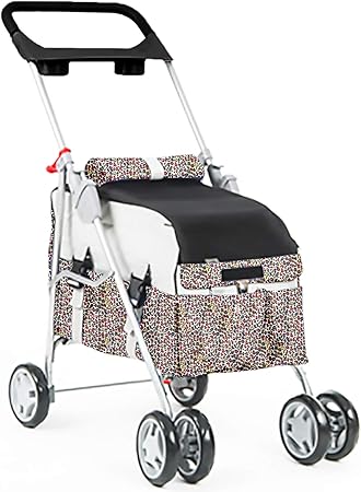 leopard dog stroller