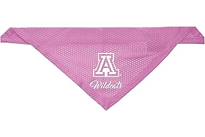Littlearth Arizona Wildcats Dog Cat Mesh Jersey Bandana Pink L/XL