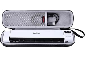 XANAD Hard Case for Brother DS-640 / DS-940DW/DS-740D / DS-720D/Doxie Go SE Duplex Compact Mobile Document Scanner(Light Gray)