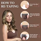 GOO GOO Tape In Hair Extensions 16inch 25g 10pcs 613 Blonde Ombre 9A view 3