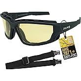 Anti-Fog Safety Motorcycle Riding Sunglasses Foam padded Goggle, Dustproof, Windproof, Hunting, Hiking, Golfing