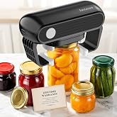 INSTACAN Effortless Electric Jar Opener Easy Opens Twist-Lid, One Handed Automatic Jar Opener for Weak Hands &amp; Seniors with Arthritis, Battery Operated Essential Kitchen Gadgets Gift for Home