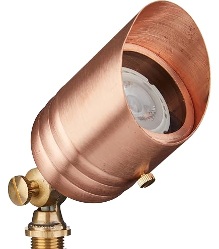 VOLT 12V Fat Boy Outdoor Spotlight (Copper) & 5W 2700K MR16 LED