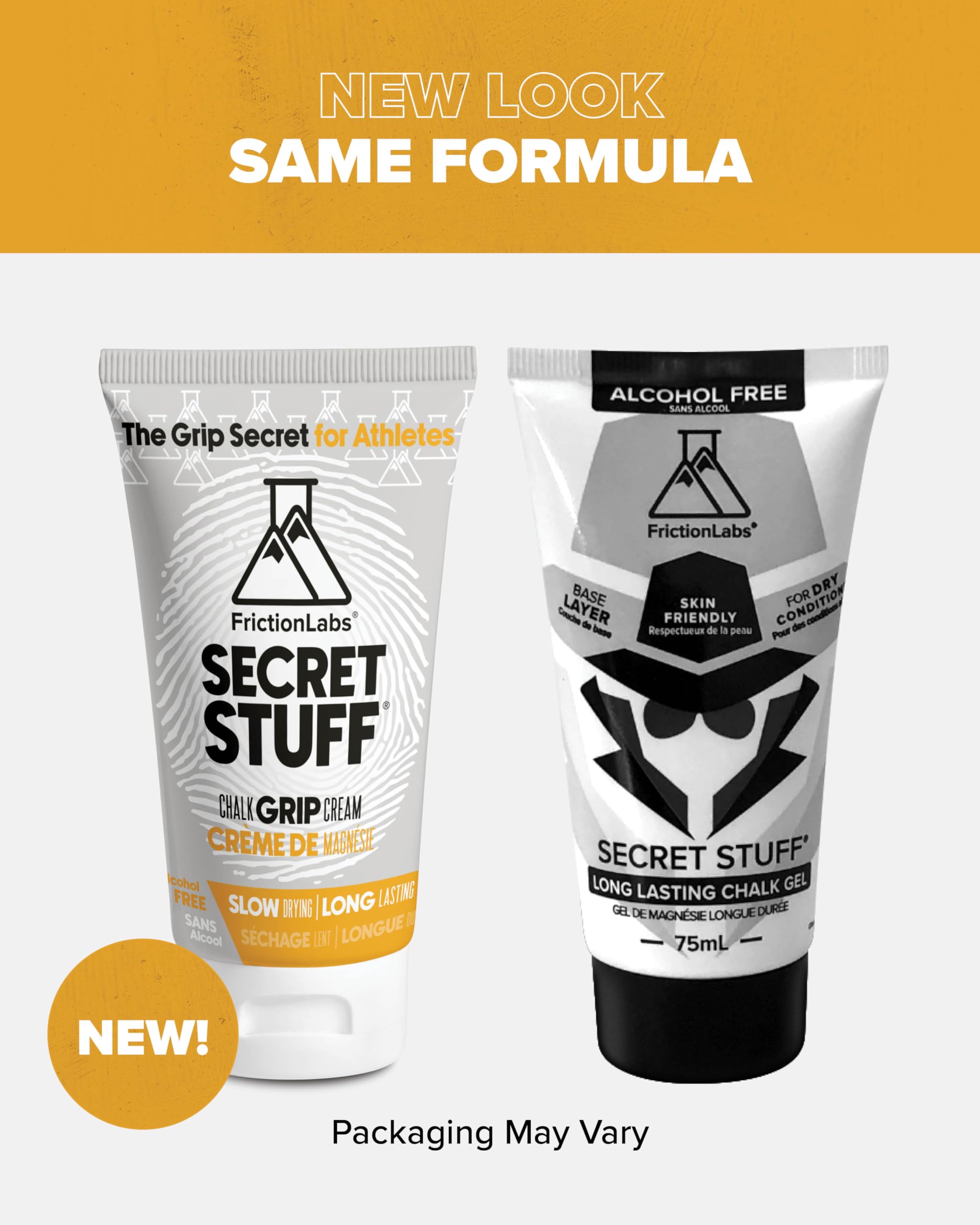 Friction Labs Quick Grip Secret Stuff Liquid Chalk for Athletes - Made in USA - Skin Friendly - Rock Climbing, Weightlifting, Gym, Tennis - Trusted by 100+ Pro Athletes - Best Workout Chalk - 75mL