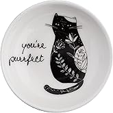 Karma, Boho Ring Bowl, Black and White Trinket Tray, Decorative Ceramic Trinket Dish, Jewelry Dish Tray for Rings, Cat