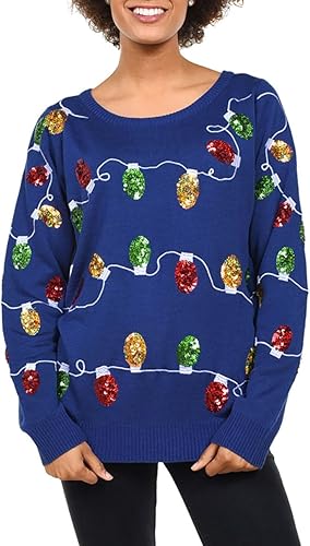 sequin ugly christmas sweater