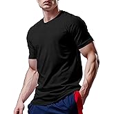 YumiDay Mens Workout Shirts Dry Fit, Running Top Athletic Tee Moisture Wicking Crewneck Gym T-Shirts Short Sleeve