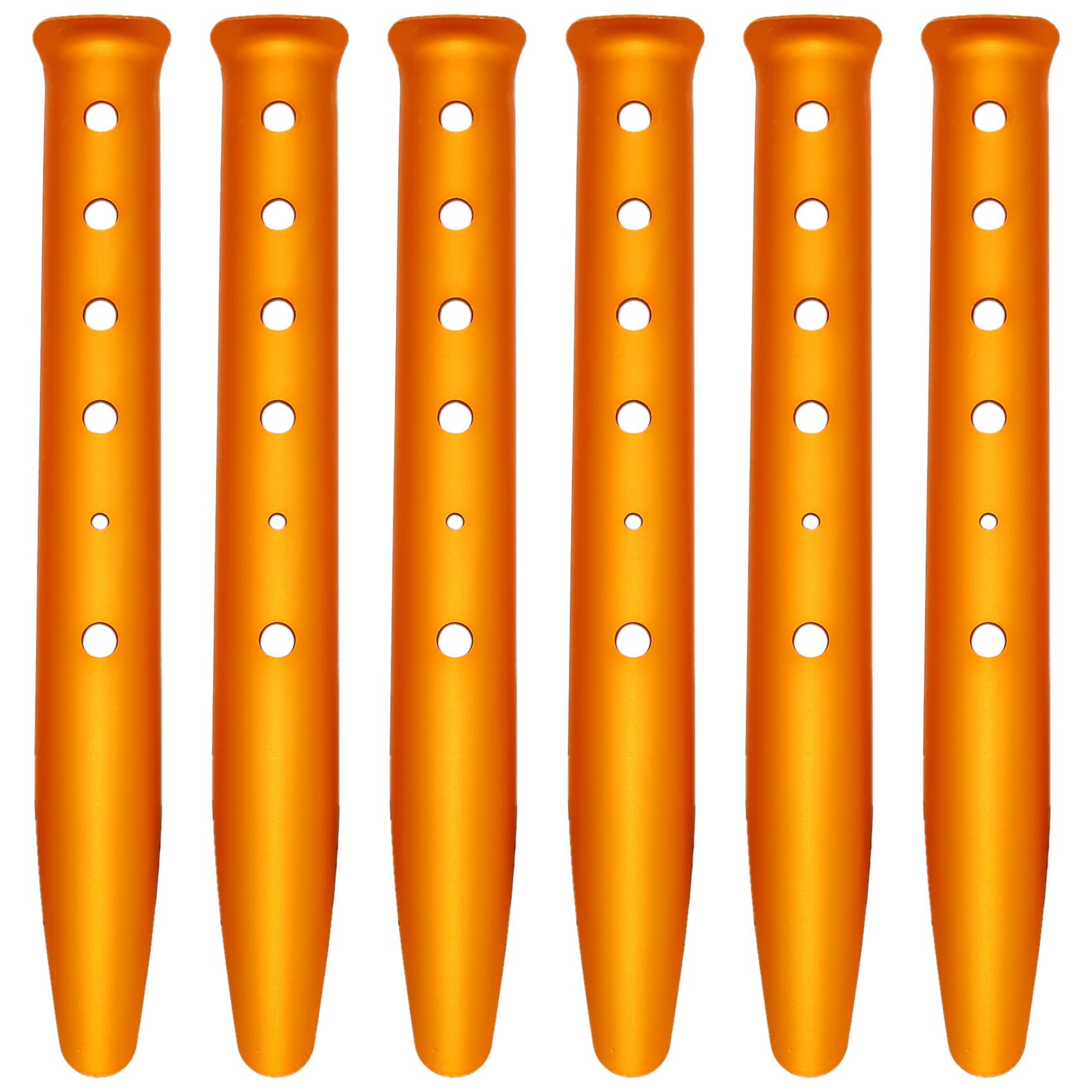 Clickinline 6Pcs Snow and Sand Tent Stakes Pegs Aluminum Alloy U-Shaped Pegs Tent Nails for Camping Hiking Backpacking