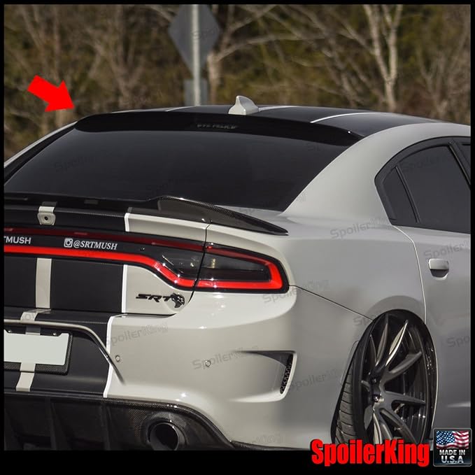SpoilerKing Rear Window Roof Spoiler Compatible with Dodge Charger 2015
