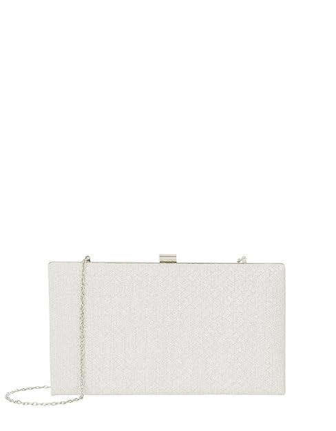 accessorize silver clutch