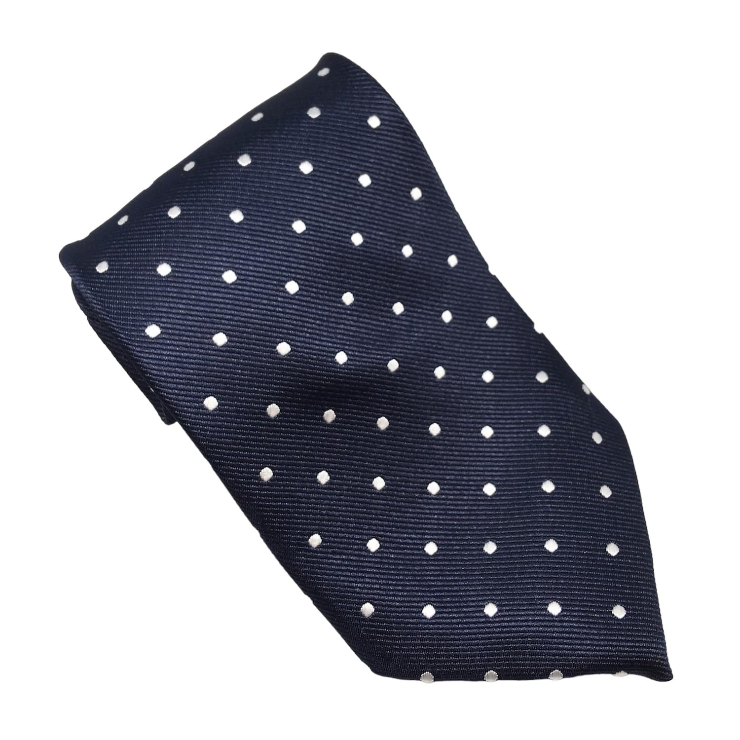 Equetech Unisex Polka Dot Showing Riding Tie (Navy/White) — image 1