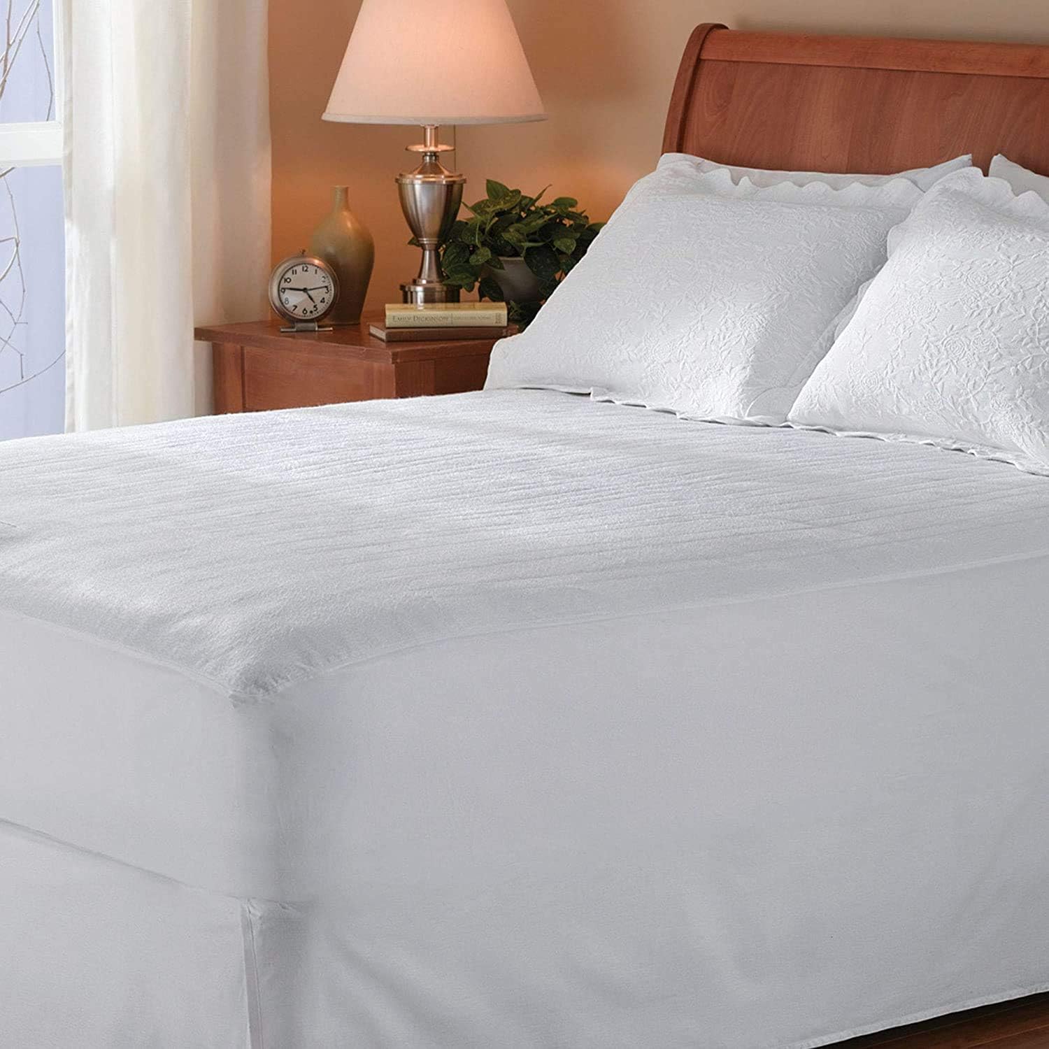 Sunbeam Heated Mattress Pad | Polyester, 10 Heat Settings,White , King - MSU1GKS-N000-11A00: Home & Kitchen
