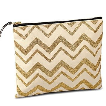 2019 7x10inches Blank Natural Cotton Canvas Makeup Bag With Matching