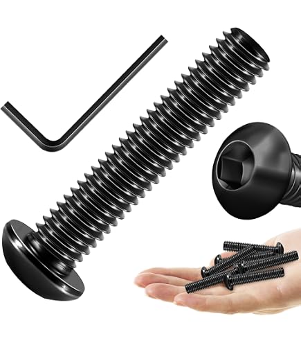Iexcell Lot De 25 Vis à Tête Hexagonale Creuse 3/8-16 X 1-1/8 – Acier Inoxydable 304 + Clé Allen
