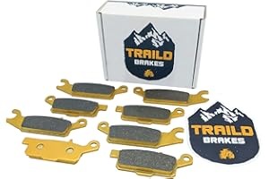 Traild Ceramic Brake Pad Set for Yamaha Grizzly 700/550 2007-2025 Ceramic Front & Rear Full Vehicle Set