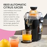 Fridja f800 Automatic Citrus Juicer Machine 50W 400ml Black Stainless view 2