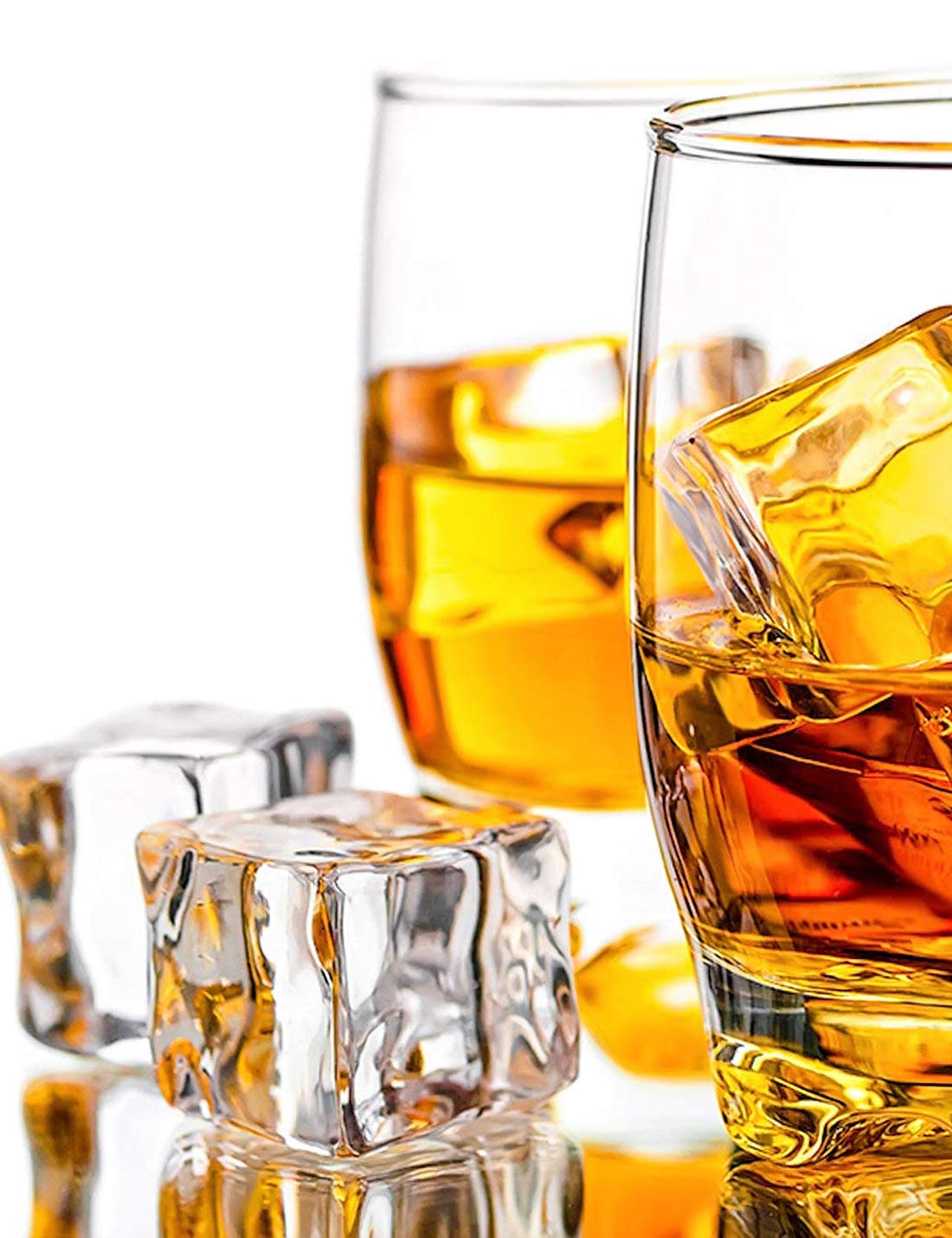 ⭐️ DomeStar 20 Pcs Clear Square Acrylic Ice Cubes Fake Ice Cubes for Photography Props or Decorations, 1\