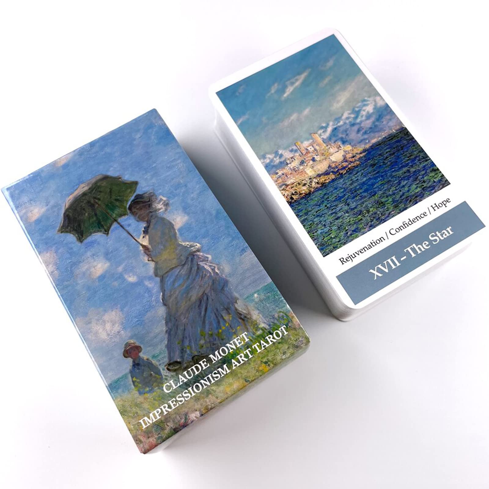 Atesswy Claude Monet Impressionism Art Tarot Deck - 78 Tarot Cards with Guidebook