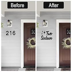 LUCK HOUSE Cursive House Numbers for Outside – 6
