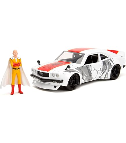 Amazon.com: Jada Toys One Punch Man Figure Saitama & Model Car