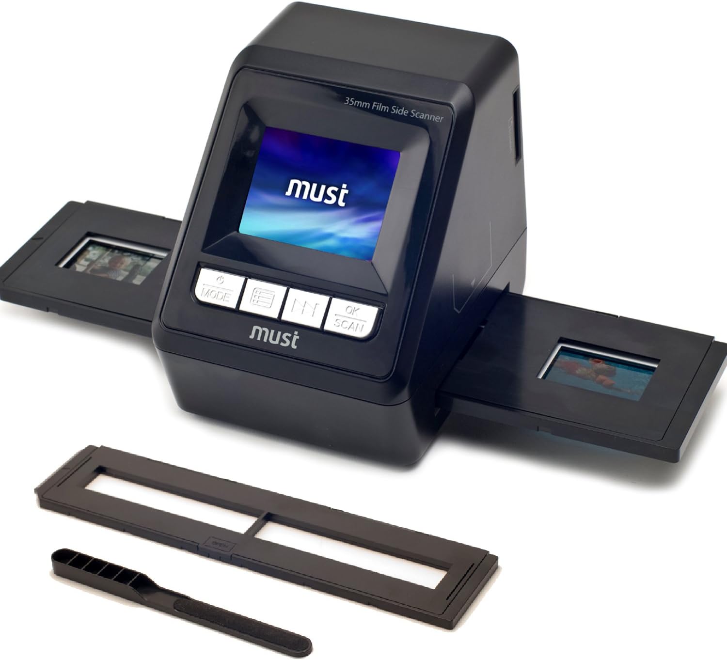 Home Office-Mustek 98-328-00080 Colour Film Scanner - Black